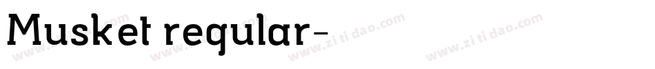 Musket regular字体转换